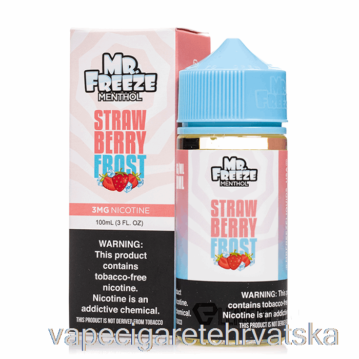 Vape Cigarete Strawberry Frost - Mr Freeze - 100ml 0mg